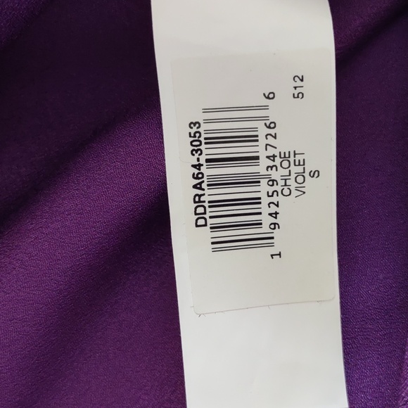 NWT Dress The Population Size Small Chloe Violet Strapless Mini Dress - Picture 13 of 16